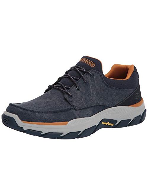 Skechers USA Men's Respected-Loleto Moc Toe Bungee Lace Shoes