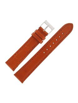 MS842 18mm Mens Tan Genuine Leather Watch Strap Band