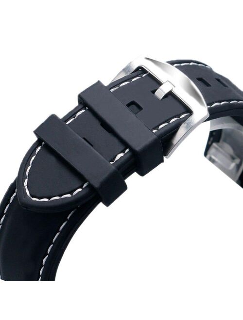 Silicone Watch Band Wristwatch Strap 22mm 24mm Watches Bracelet Accessories Men Watchbands