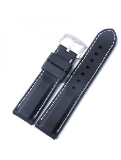 ZDMATHE Silicone Watch Band Wristwatch Strap 22mm 24mm Watches Bracelet Accessories Men Watchbands