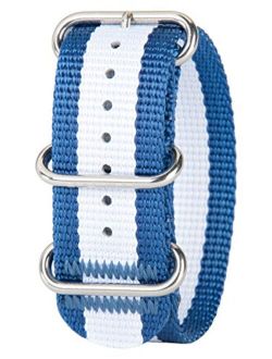 Bertucci DX3 B-174 Mariner Blue w/White Stripe 26mm Nylon Watch Band
