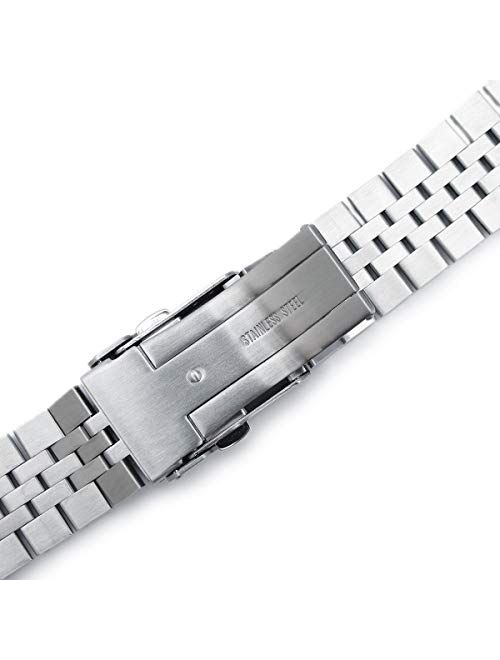 MiLTAT 22mm Watch Band for Seiko SKX007 SKX009 SKX171 SKX173, Super-J Solid Screw-Links