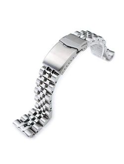 MiLTAT 22mm Watch Band for Seiko Turtle SRP773 SRP775 SRP777 SRPA21, Angus-J Screw-Link
