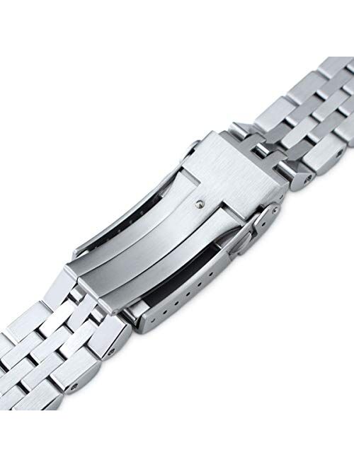 MiLTAT 22mm Watch Band for Seiko Turtle SRP773 SRP775 SRP777 SRPA21, Angus-J Screw-Link
