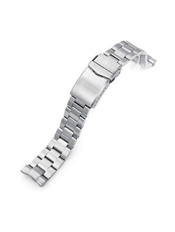 MiLTAT 20mm Watch Band compatible with Seiko Mini Turtle SRPC39 SRPC41, Super-O Solid Screw-Links