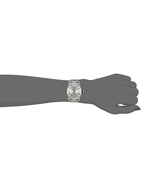 GUESS Women's Analog Quartz Watch with Stainless Steel Strap, Silver, 184 (Model: GW0031L1)