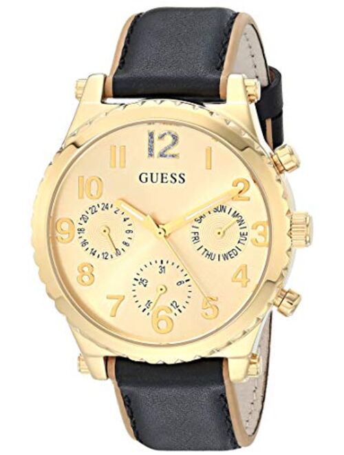 Guess 38MM Leather Strap Watch