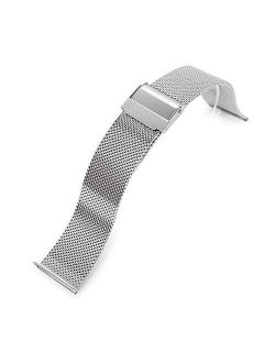 20mm Quick Release Classic Superfine Mesh Milanese Watch Band Polished