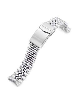 20mm Metal Watch Band Compatible with Seiko 5 40mm Models SRPE51 SRPE61, Brushed Super-J Louis