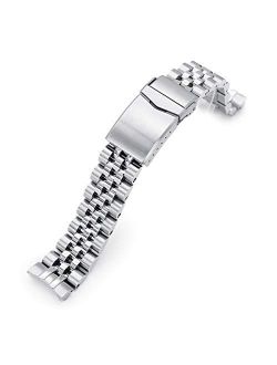 MiLTAT 20mm Watch Band for Seiko Mini Turtle SRPC35 SRPC41, Super-O Solid Screw-Links