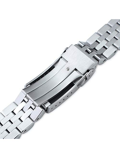 MiLTAT 22mm Watch Band for Seiko SRPD Models, Angus-J Louis 316L Solid Screw-Links