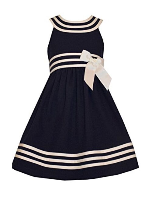 Bonnie Jean Girls Easter Navy Nautical Uniforms Dress