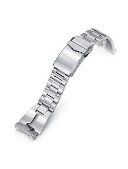 MiLTAT 22mm Watch Band for Seiko SRPD Models, Retro Razor Solid 316L Screw-Links