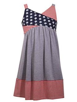 Girl's 4th of July Dress - Americana Sundress for Toddlers, Little and Big Girls