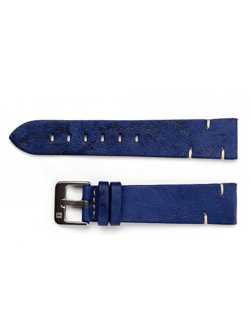 ColaReb 20mm Matera Blue Sheepskin Leather Watch Strap