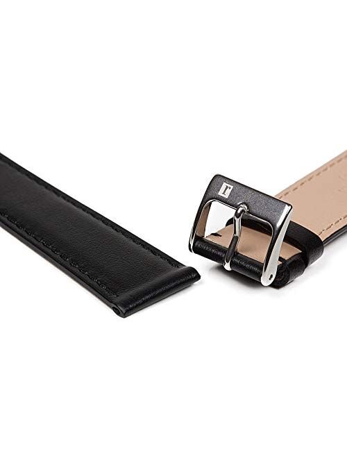 ColaReb 18mm Torino Black Full Grain Leather Watch Strap