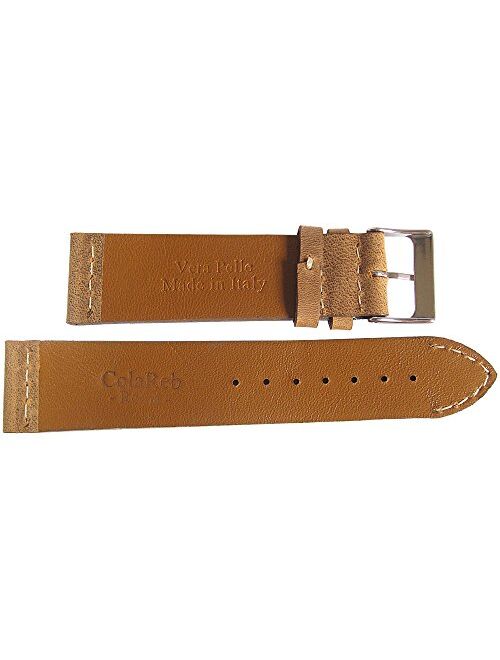 ColaReb 20mm Short Venezia Rust Brown Leather Watch Strap