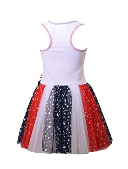 Bonnie Jean Girl's 4th of July Dress - Unicorn Americana Dress