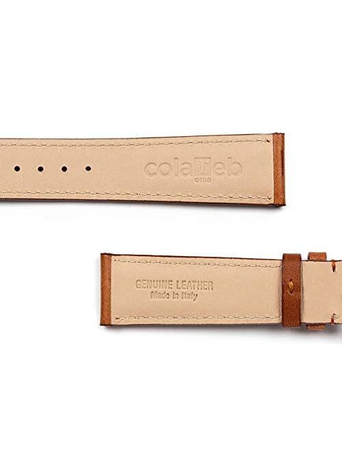 ColaReb 21mm Napoli Tan Full Grain Leather Watch Strap