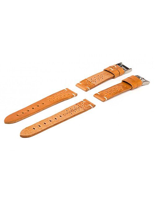 ColaReb 20mm Racing Tan Leather Watch Strap