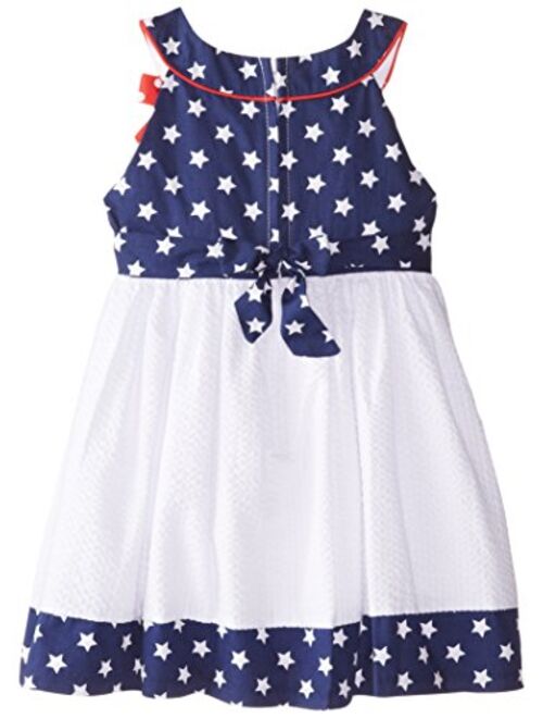 Bonnie Jean Little Girls' Knit Jaquard Print Cardigan Dress