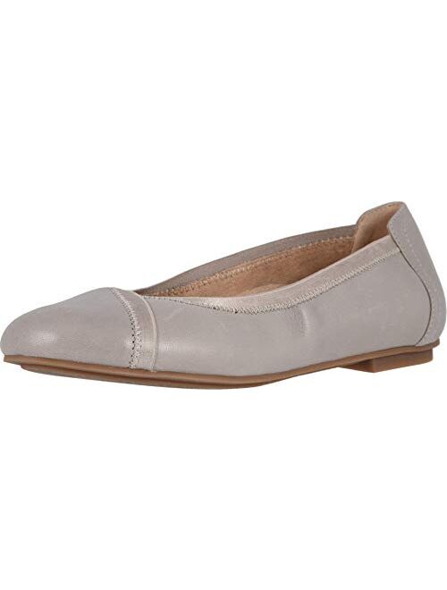 Vionic Women's Spark Caroll Ballet Flat - Ladies Dress Casual Shoes with Concealed Orthotic Arch Support Light Grey