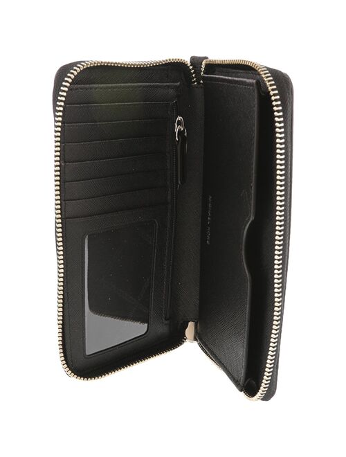 Michael Kors Smartphone Ladies Large Black Leather Wristlet 32F6SM9E3L001
