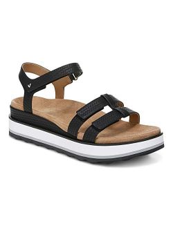 Women's Phoenix Lex Backstrap Flatform Sandal- Ladies Comfortable Flatform Sandals That Include Three-Zone Comfort with Orthotic Insole Arch Support