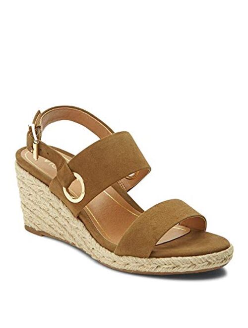 Vionic Women's Tulum Vero Wedge - Ladies Espadrille Sandals with Concealed Orthotic Arch Support
