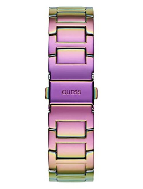 GUESS Women's Analog Watch with Stainless Steel Strap, Purple, 22 (Model: GW0044L1)