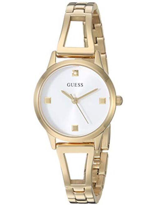 GUESS Women's Analog Watch with Stainless Steel Strap