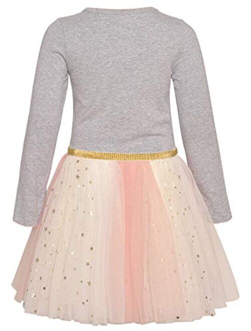 Bonnie Jean Unicorn Dress with Rainbow Tutu for Baby Toddler and Little Girls