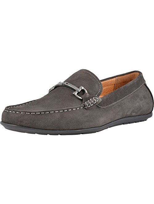 Vionic Men’s Mercer Mason Driving Moccasins – Leather/Suede Loafer for Men with Concealed Orthotic Support