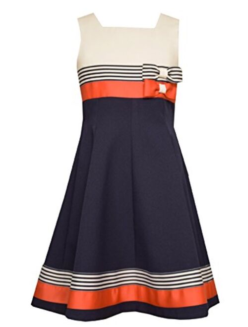 Bonnie Jean Girls Nautical Colorblock Dress