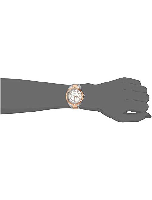 GUESS Women's Connect Fitness Quartz Watch with Stainless-Steel Strap, Two Tone, 18 (Model: C2002L3)