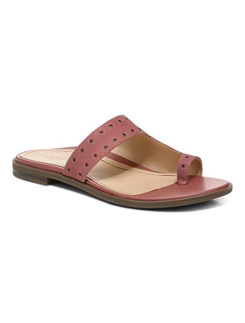 Vionic Women's Citrine Lupita Toe-Post Sandal - Supportive Ladies Slip on Sandals That Include Three-Zone Comfort with Orthotic Insole Arch Support,Medium Fit Sandals for