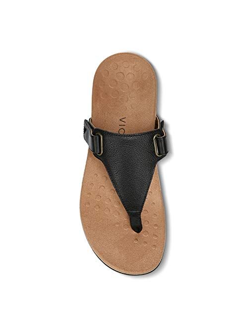 Vionic Women's Rest Wanda Toe Post Sandal- Ladies Sandals That Include Three-Zone Comfort with Orthotic Insole Arch Support