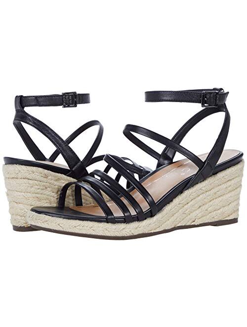 Vionic Women's Tulum Ayda Strappy Wedge Sandal- Ladies Espadrille Sandals with Concealed Orthotic Arch Support