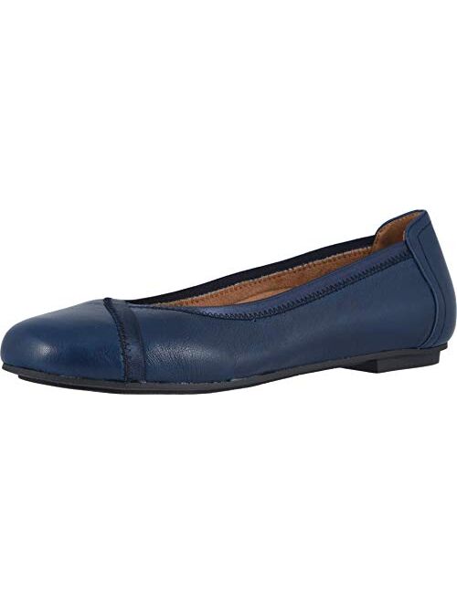 Vionic Women's Spark Caroll Ballet Flat - Ladies Dress Casual Shoes with Concealed Orthotic Arch Support Navy