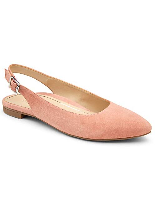 Vionic Women's Crystal Jade Flats - Slingback Pointed Flats with Concealed Orthotic Arch Support