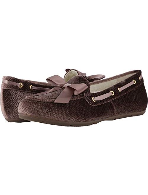 Vionic Women's Haven Alice Holiday Slipper - Ladies Moccasin Concealed Orthotic Arch Support