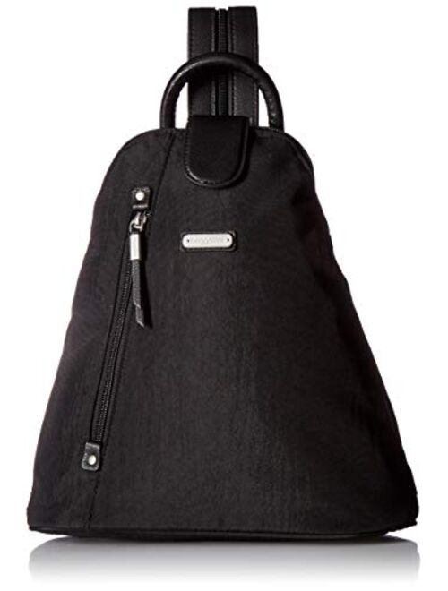 Baggallini Metro Backpack with RFID Wristlet, Black