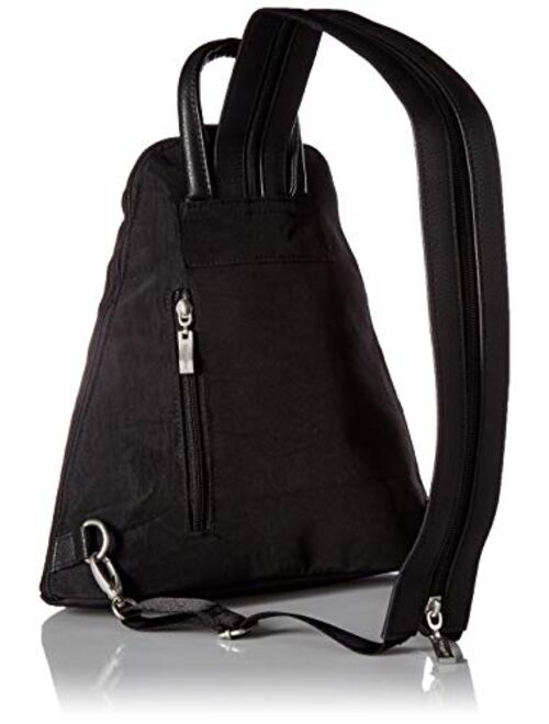 Baggallini Metro Backpack with RFID Wristlet, Black