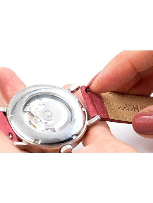 Hirsch Ranger Calfskin Leather Watch Strap - 18mm, 20mm, 22mm, 24mm - Length - Attachment Width / Buckle Width - Quick Release Watch Band