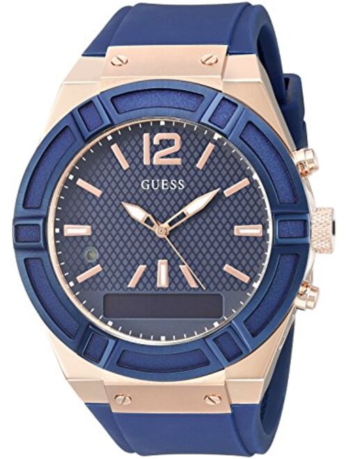 GUESS Men's C0001G1 GUESS CONNECT Chic Fashionable Blue Smartwatch Where Fashion Meets Lifestyle Functionality