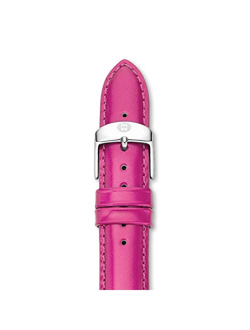 MICHELE MS16AA050650 16mm Patent Leather Pink Watch Strap
