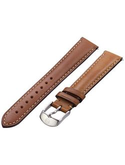 MS16AA270216 16mm Leather Calfskin Brown Watch Strap