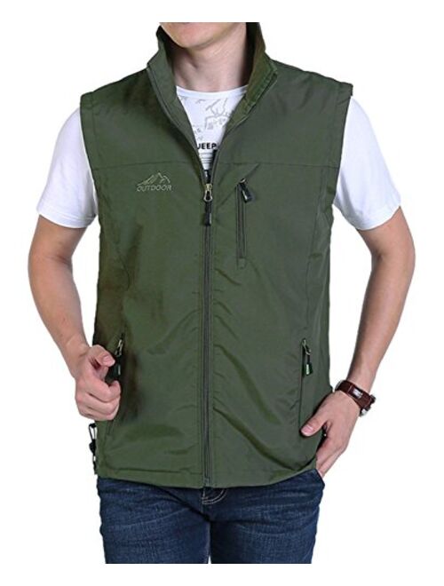 Buy Yimoon Men's Safari Travel Vest Outdoor Lightweight Fishing Photo ...