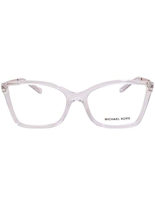 Michael Kors CARACAS MK4058 Eyeglass Frames 3050-54 - Crystal Clear Injected MK4058-3050-54