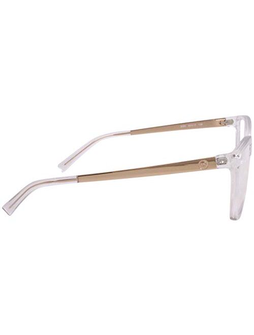 Michael Kors CARACAS MK4058 Eyeglass Frames 3050-54 - Crystal Clear Injected MK4058-3050-54